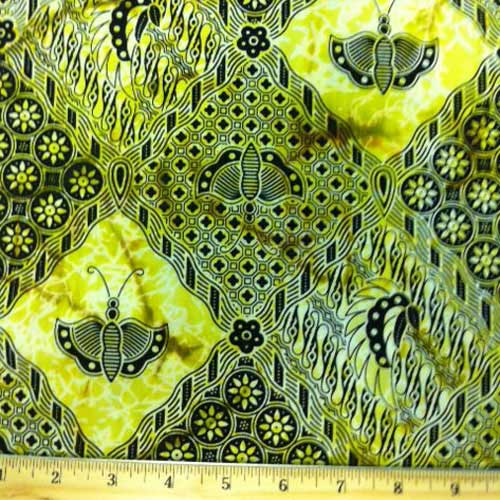 Combanasi Batik Fabric: Butterflies by Batik Tambal