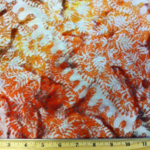 Combanasi Batik Fabric: Ferns by Batik Tambal