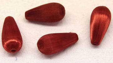 Red Tear Drop Shape Vintage Beads
