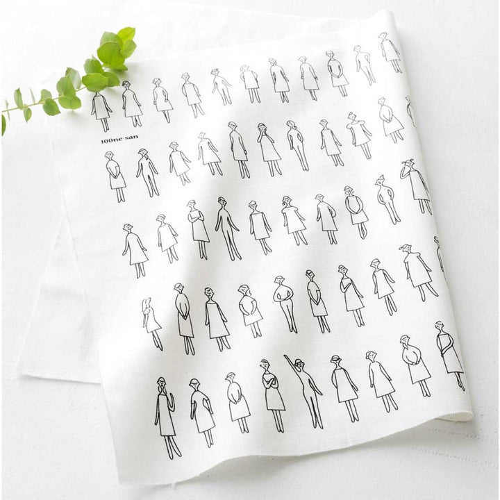 100 Ladies Preprinted Multi-craft Fabric, White