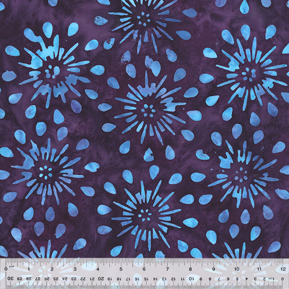 Majesty Batik by Jacqueline de Jonge, Firework - Purple