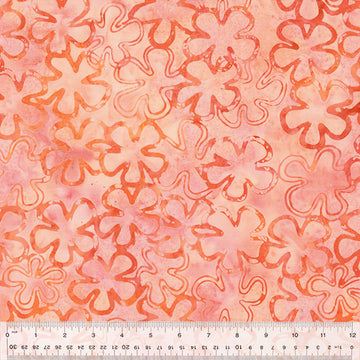 Dazzle Batik by Jacqueline de Jonge, Clover - Flamingo
