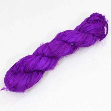 Silk Sari Ribbon, Bright Purple