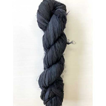 Silk Sari Ribbon, Black