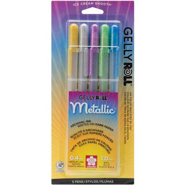 Gelly Roll Metallic Pens, 5/pk