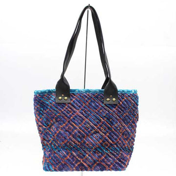 Batik Chenille Purse by Tiara Handicraft, Purple & Orange