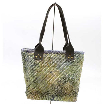 Batik Chenille Purse by Tiara Handicraft, Light Green & Periwinkle