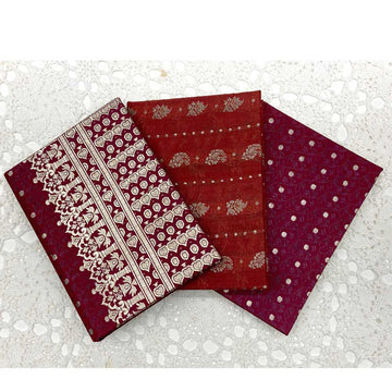 Medium Red Sari Covered Handmade Paper Journal