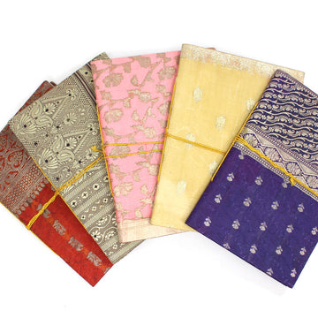 Large Vintage Sari Covered Handmade Paper Journal