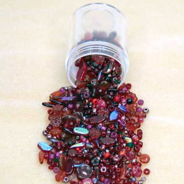 Cranberry Bead Mix