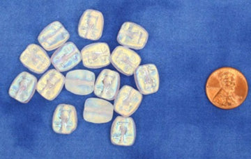 Square Shaped Glass Facebeads