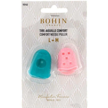 Bohin Needle Pullers, L-M (Teal/Pink)