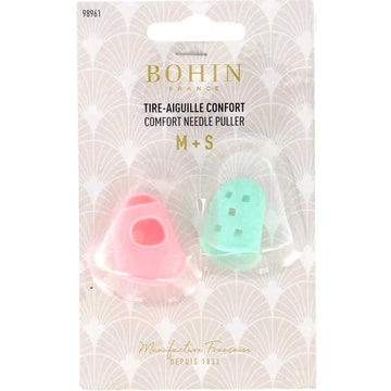 Bohin Needle Pullers, M-S (Aqua/Pink)