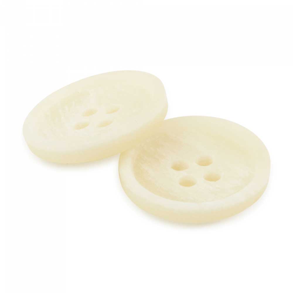Paper Buttons, Natural 18mm, pack of 3