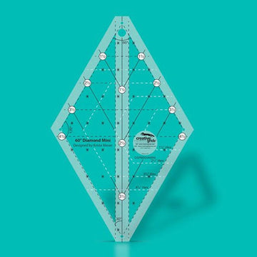60 Degree Mini Diamond Creative Grids Quilt Ruler
