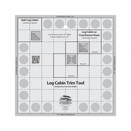 8 in. Log Cabin Trim Tool  Creative Grids Quilt Ruler