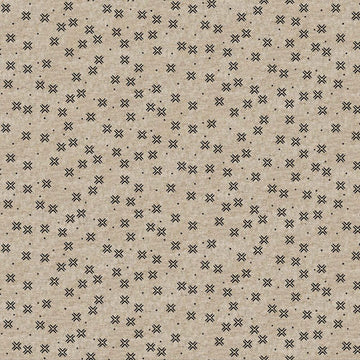 Harmony from Figo Fabrics- Crosses on Natural (linen/cotton)