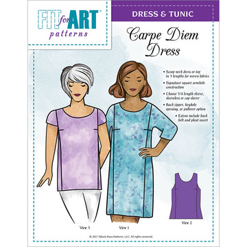 Carpe Diem Dress & Tunic Pattern by Fit for Art