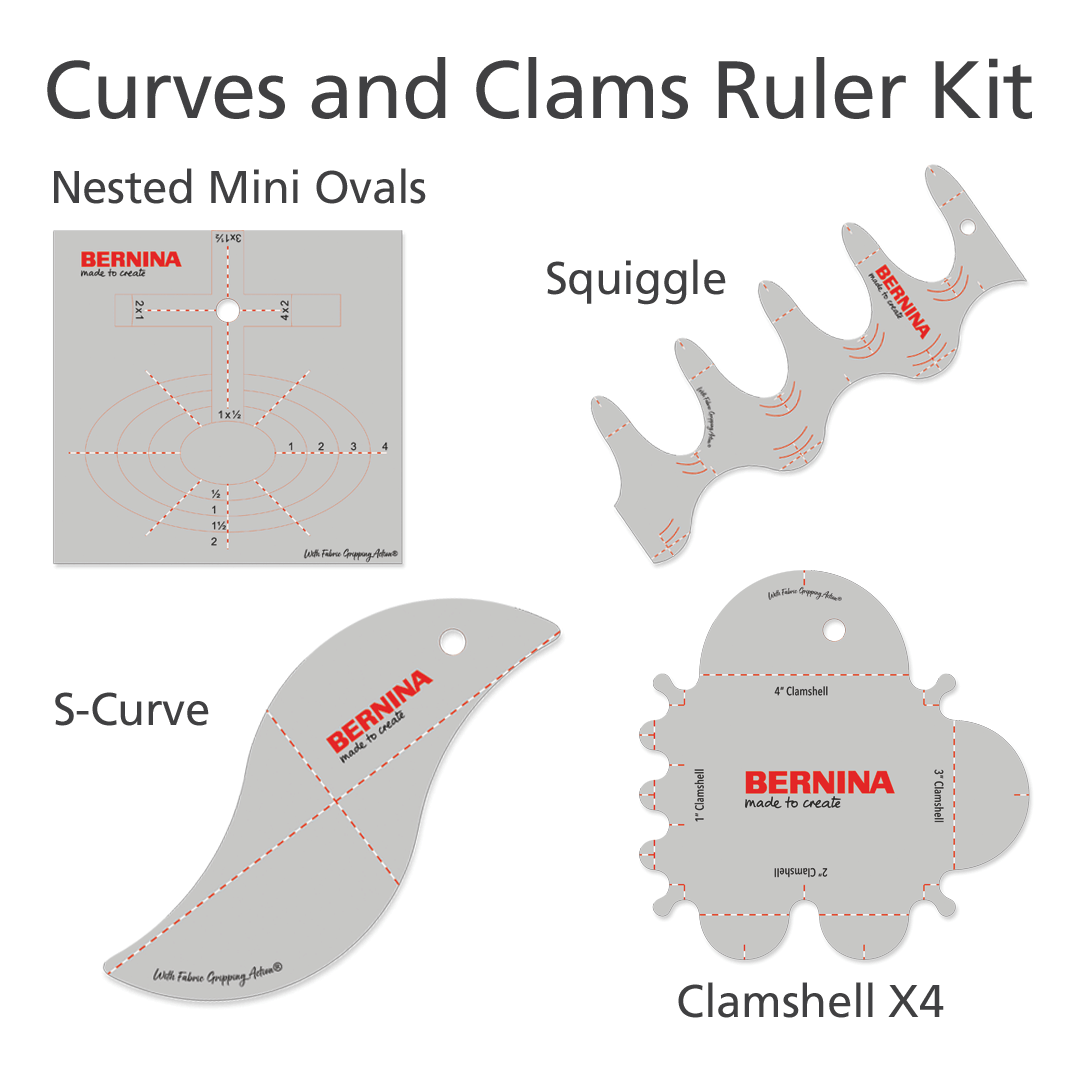 BERNINA Curves and Clams Ruler Kit