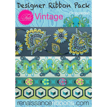 Tula Pink Vintage Octogarden Designer Ribbon Pack