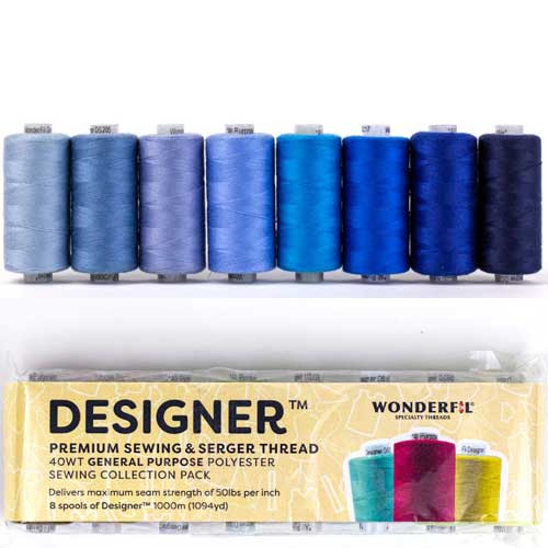 Designer Thread Pack, Blues