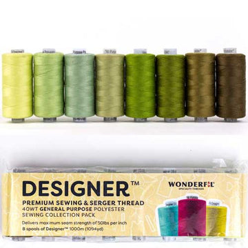Designer Thread Pack, Greens