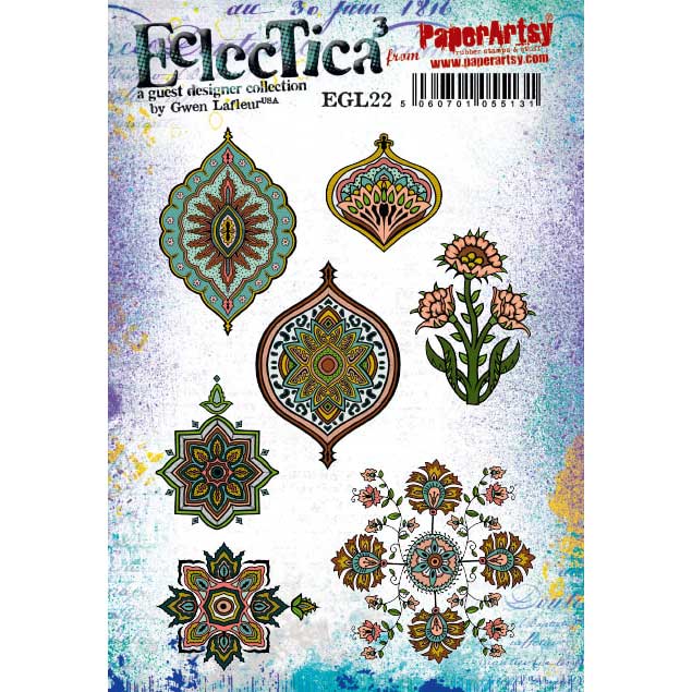 Eclectica Stamp Collection #22 by Gwen Lafleur, Ajrakh Patterns