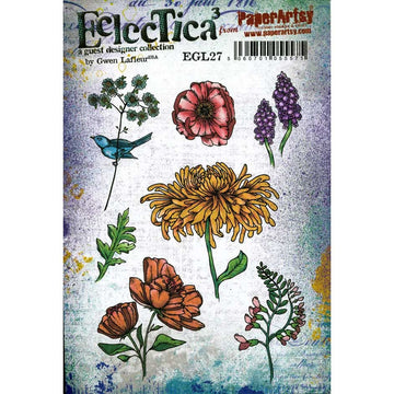 Eclectica Stamp Collection #27 by Gwen Lafleur, Watercolor Blooms