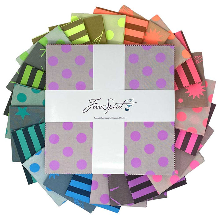 Neon True Colors from Tula Pink, 10 in. Pack