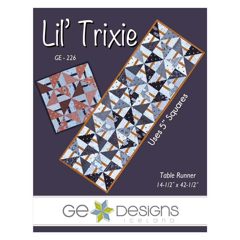 Lil' Trixie Quilted Table Runner pattern by GE Designs