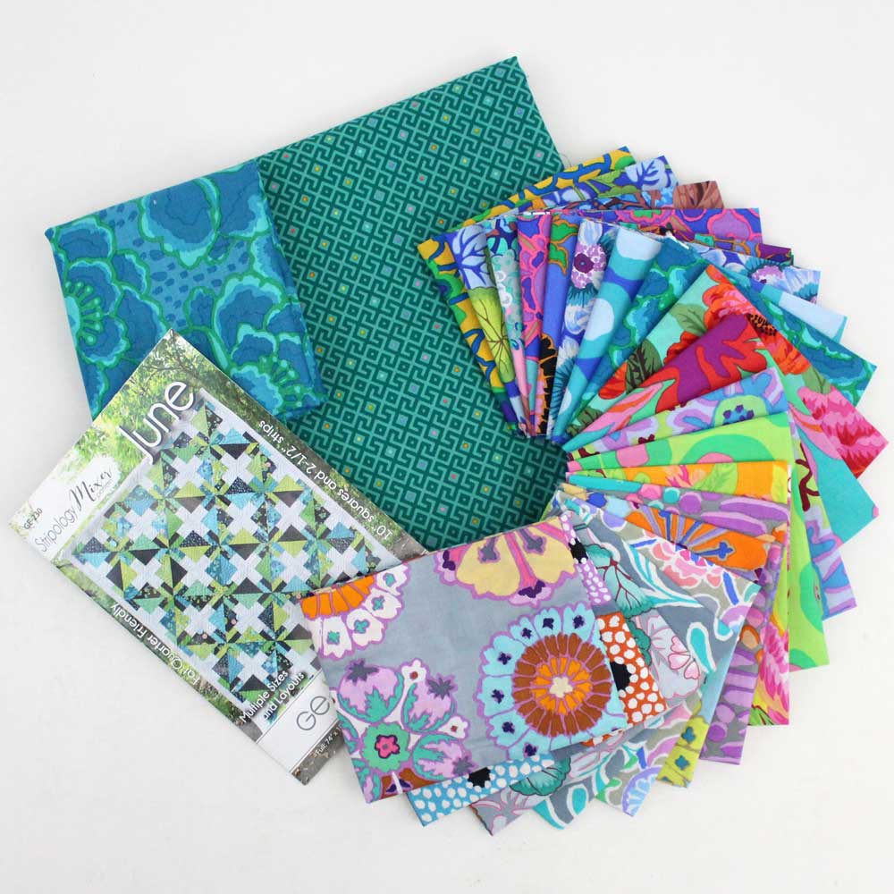 June Quilt Kit (Lap Size), February 2023 Kaffe Fassett Fabrics