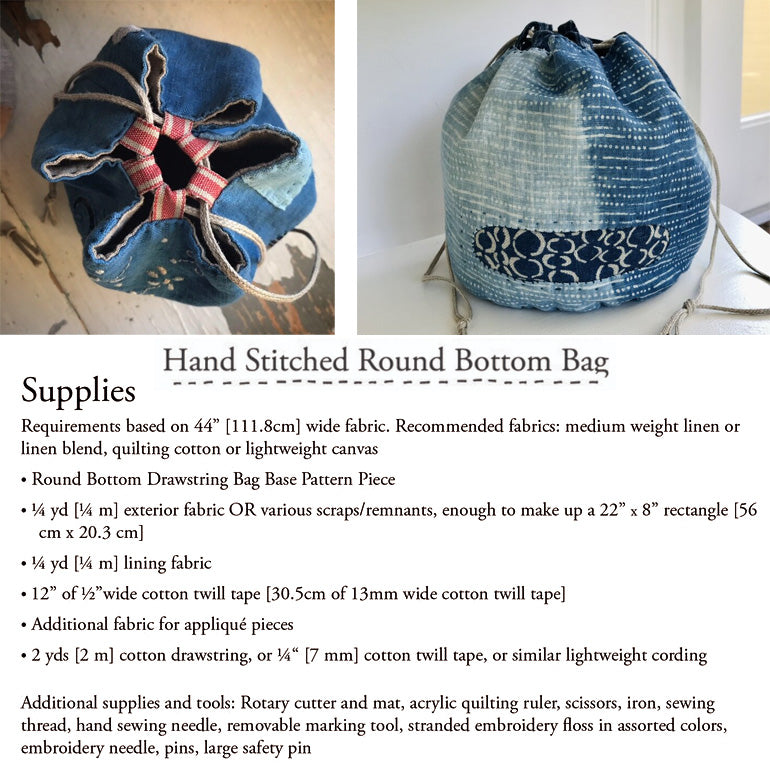 Round Bottom Drawstring Bag Pattern by kzstevens