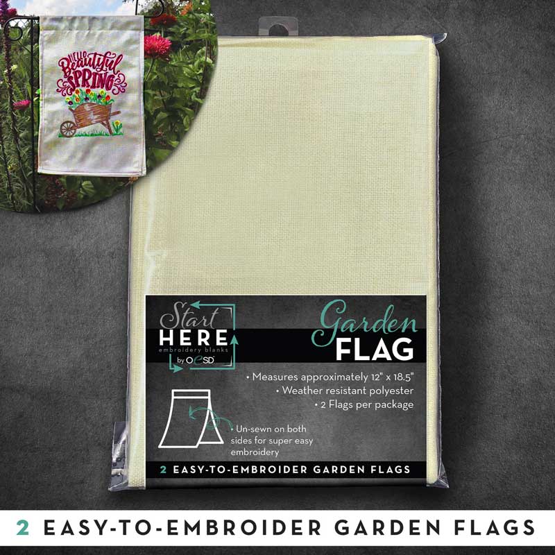 OESD Garden Flag Blanks, 2 pack