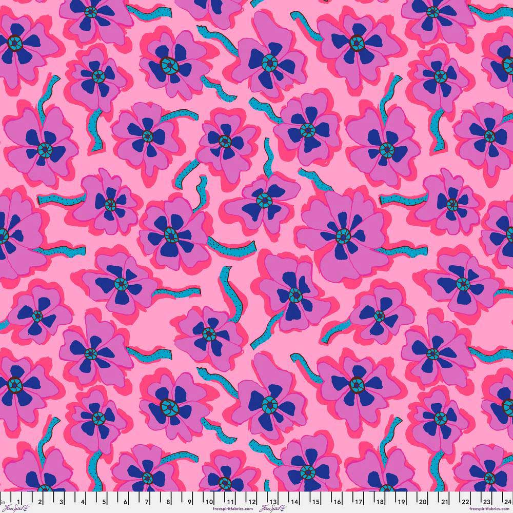 Camo Flower - Pink, Kaffe Fassett Collective, August 2023