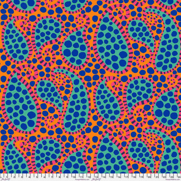 Paisley Dot - Orange, Kaffe Fassett Collective, August 2023