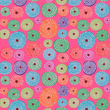 Disks - Pink, Kaffe Fassett Collective, February 2023