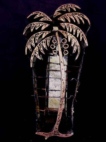 Palm Tree Handmade Indonesian Copper Tjap