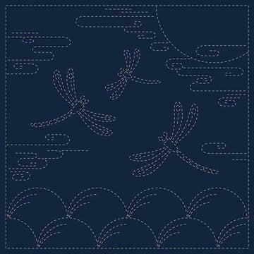Sashiko Stitching Cloth, Autumn Sky