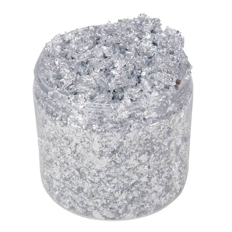 Cosmic Shimmer Gilding Flakes, Silver Moon (200ml)