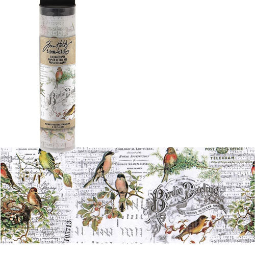 Tim Holtz Idea-ology Collage Paper, Aviary
