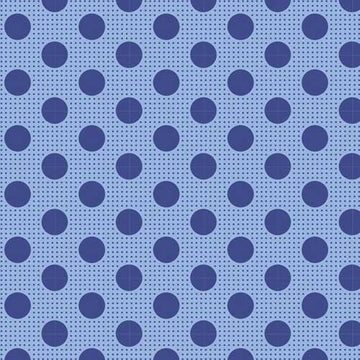 Tilda Medium Dots, Denim Blue