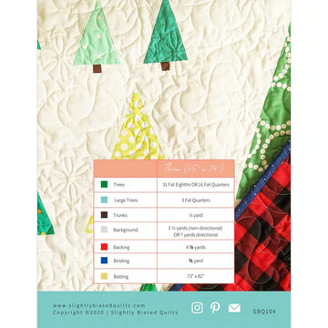 Arboreal Quilt Pattern by Slightly Biased Quilts