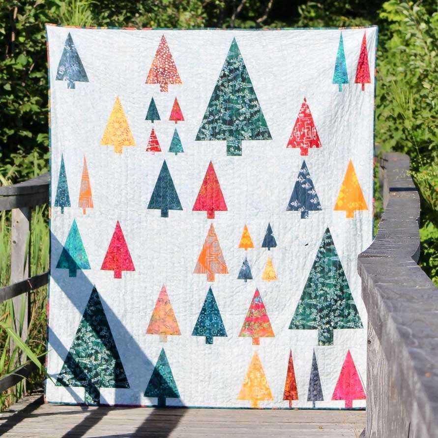 Arboreal Quilt Pattern by Slightly Biased Quilts