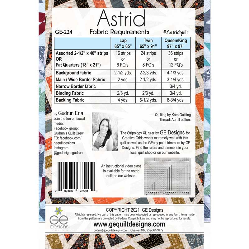Astrid Pattern by GE Designs – Artistic Artifacts