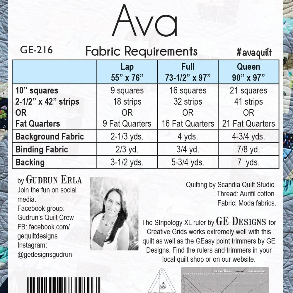 Ava, Stripology Mixer Pattern by GE Designs