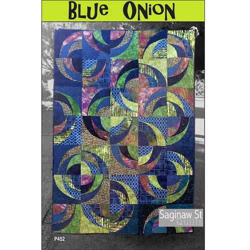 Blue Onion Quilt Pattern, Saginaw St Quilts