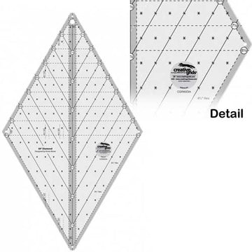 60 Degree Diamond Creative Grids Quilt Ruler