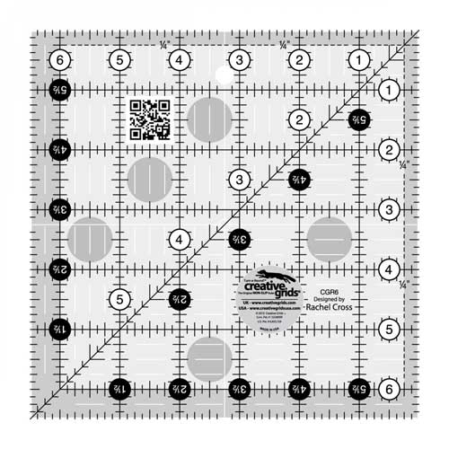 6-1/2 in. Square Creative Grids Quilt Ruler