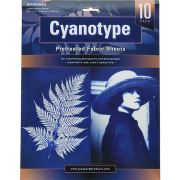 Cyanotype Pretreated Fabric Sheets, pack of 10