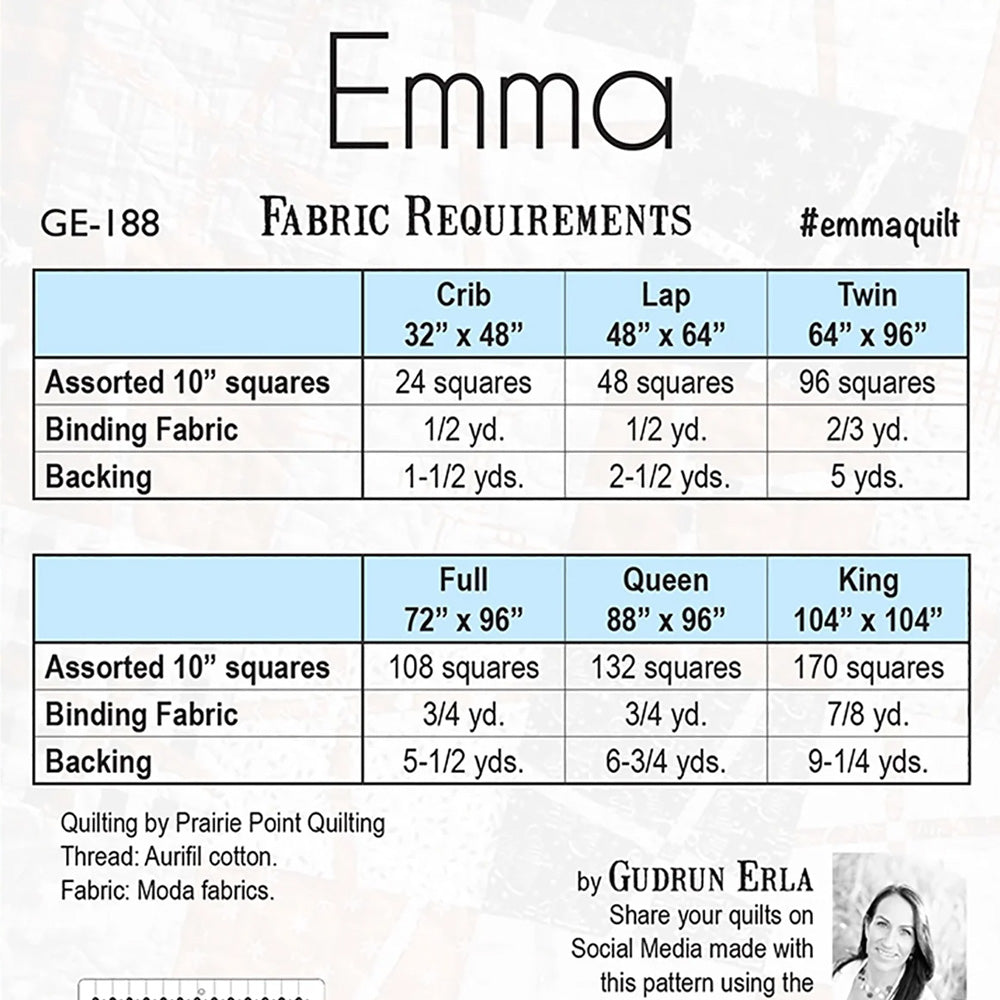 Emma Quilt Pattern by GE Designs